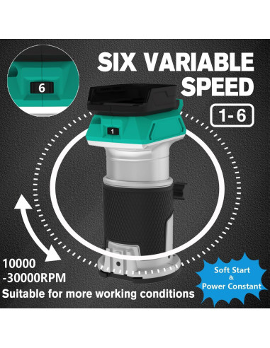 Router Eléctrico Inalámbrico Dobetter 18V 6 Pinzas