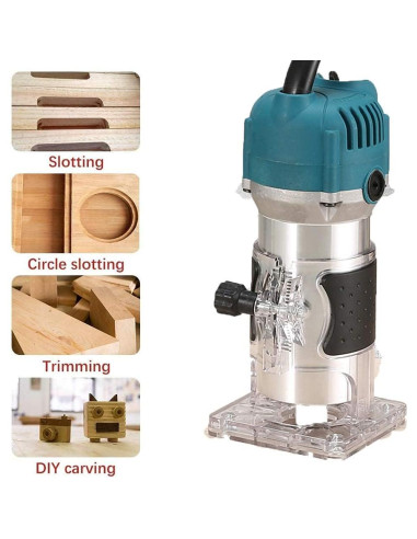 Fresadora Eléctrica AKYPACH 800W 30000RPM para Madera