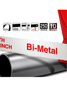 Cuchillas de Sierra de Arco HAUTMEC 25.4cm Bi-Metal 10 Piezas 2