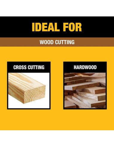 Hoja de sierra circular DEWALT 40T 24.64cm para madera