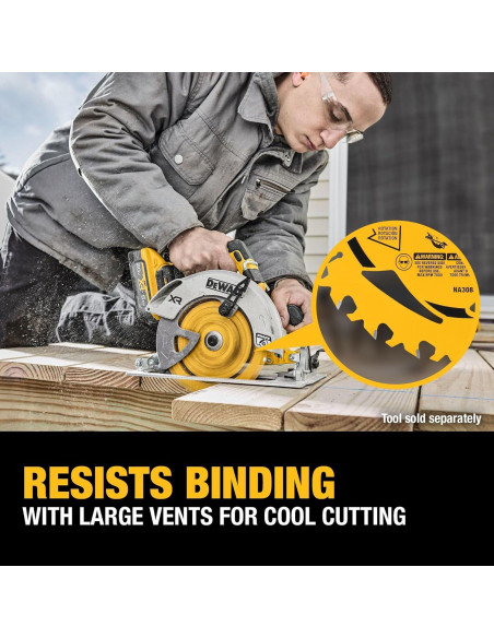 Hoja de sierra circular DEWALT 40T 24.64cm para madera