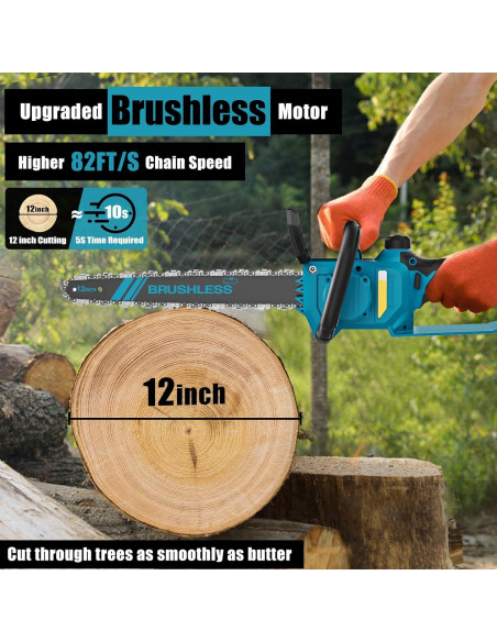 Motosierra TAIRDA 1000W 30,48 cm sin cable para poda