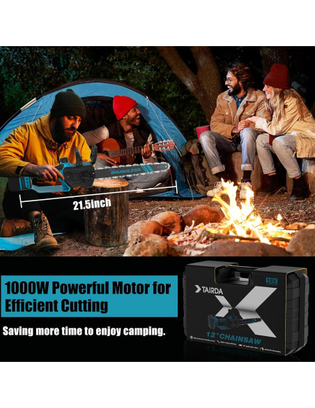 Motosierra TAIRDA 1000W 30,48 cm sin cable para poda