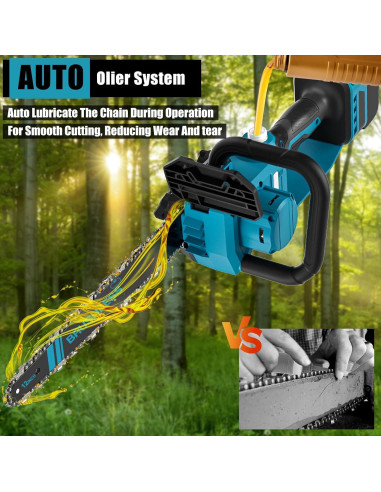 Motosierra TAIRDA 1000W 30,48 cm sin cable para poda