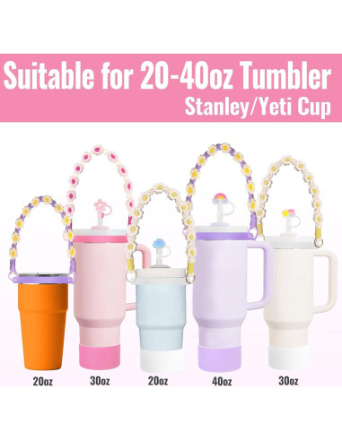 Juego de Accesorios 8PCS Fabenyok para Taza Stanley 30/40oz