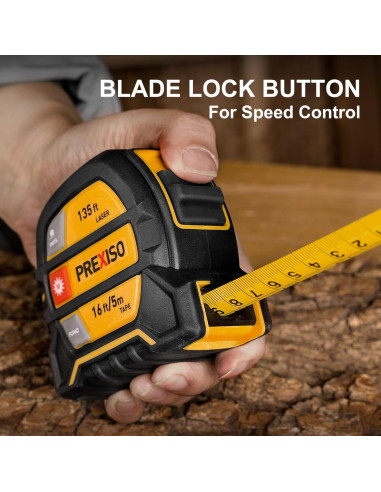 Cinta Métrica Láser 2-en-1 Prexiso PLT40LI 40,64m y 4,88m