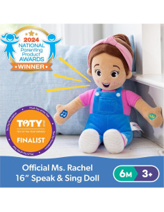 Muñeca Interactiva Ms. Rachel 40 cm con Canciones y Frases 2