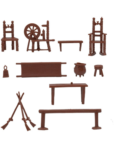 Muebles Antiguos BMC - Accesorios de Juego 40 piezas