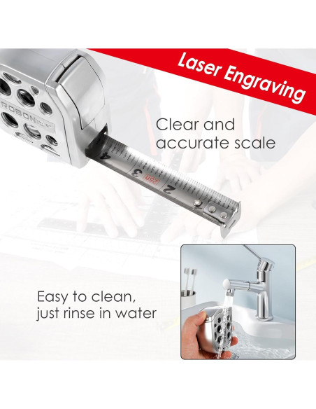 Cinta Métrica Acero Inoxidable Mimoyalaso 5m Doble Escala