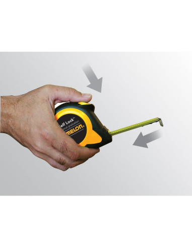 Cinta Métrica Komelon SL2912 3.66m Auto-Bloqueo Amarillo