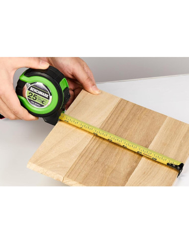 Cinta Métrica Benchmark - Paquete de 3 - 7,62 m - Verde