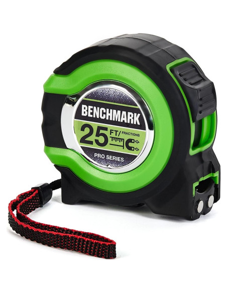 Cinta Métrica Benchmark - Paquete de 3 - 7,62 m - Verde