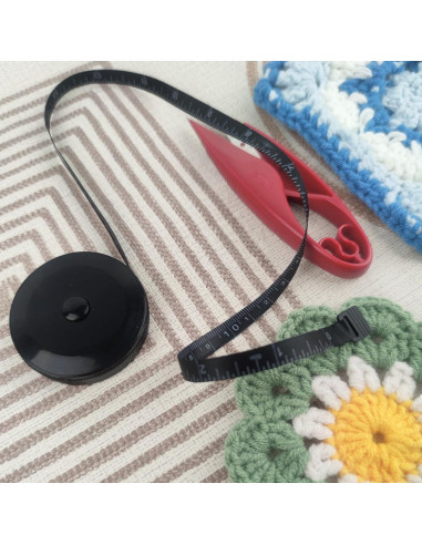 Cinta Métrica Retráctil GDMINLO 3 Piezas 150 cm Negra