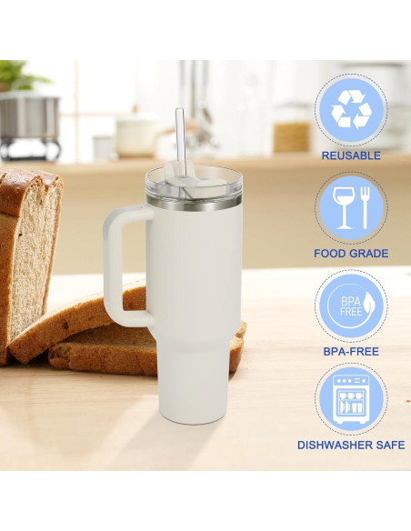 Pajitas de vidrio MYJIE 30,48 cm 12 Pcs reutilizables