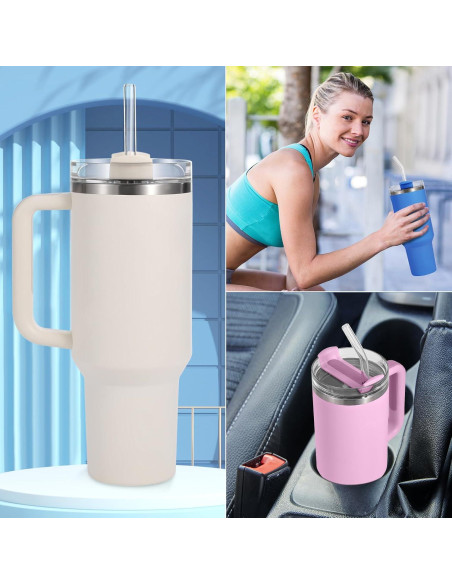 Pajitas de vidrio MYJIE 30,48 cm 12 Pcs reutilizables