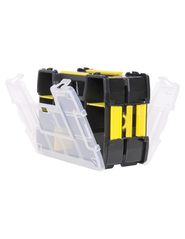 Organizador Stanley Sortmaster Lite 14.7x29.7x22.1cm Negro Amarillo (2 Pzs)