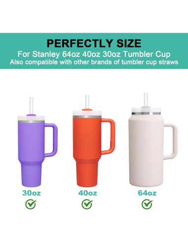Pajitas Reutilizables Allwith para Taza Stanley 30-64 oz