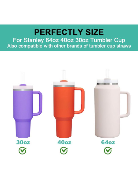 Pajitas Reutilizables Allwith para Taza Stanley 30-64 oz
