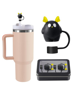 Cubierta de Pajilla Wanrive 2 Piezas Silicona 8MM para Tazas