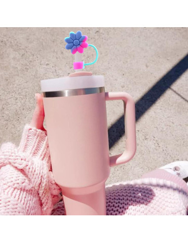 Cubiertas de Silicona SEMATA para Pajitas 6 Piezas Coloridas