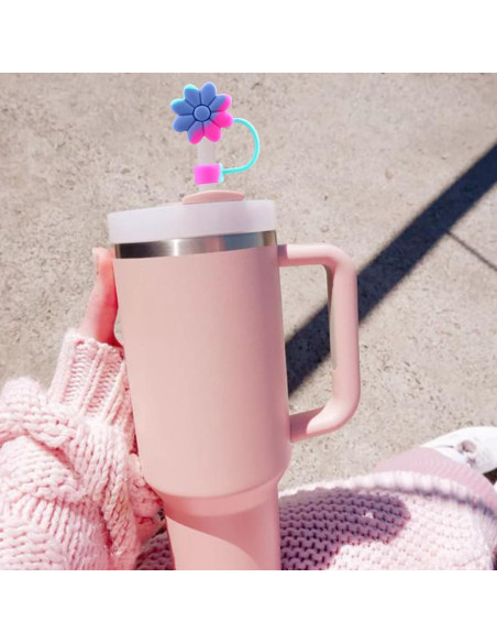 Cubiertas de Silicona SEMATA para Pajitas 6 Piezas Coloridas