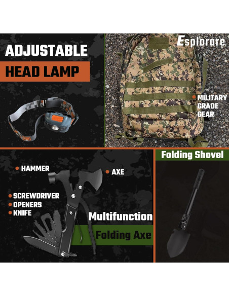 Kit de Supervivencia Esplorare ESK - 369 Piezas Táctico