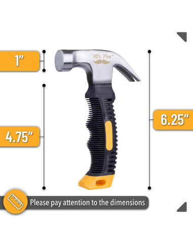 Martillo Magnético Mr. Pen 226g Ergonomico Amarillo