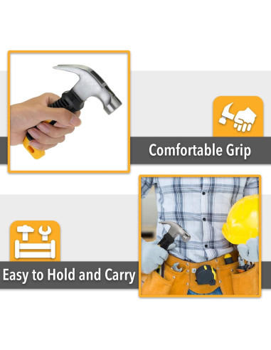 Martillo Magnético Mr. Pen 226g Ergonomico Amarillo