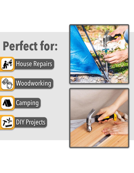 Martillo Magnético Mr. Pen 226g Ergonomico Amarillo