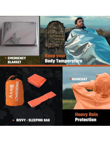 Kit de Supervivencia Esplorare ESK - 369 Piezas Táctico