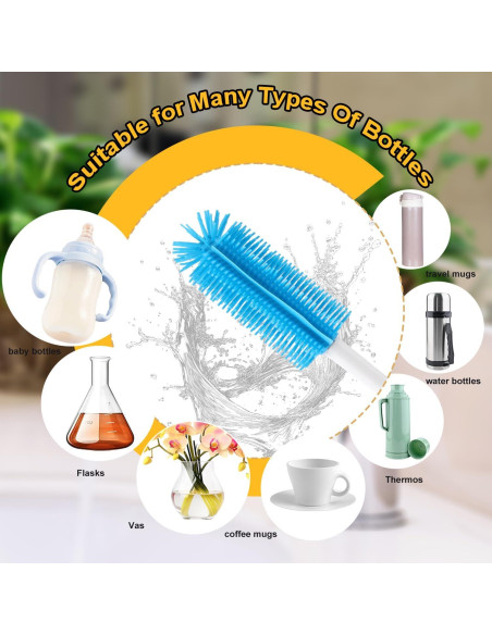 Cepillo Limpiador de Botellas Gosknor 31 cm Silicona