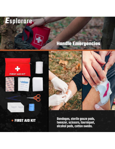 Kit de Supervivencia Esplorare ESK - 369 Piezas Táctico