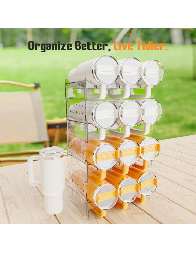 Organizador de Botellas JYPS para 12 Vasos de 40 oz