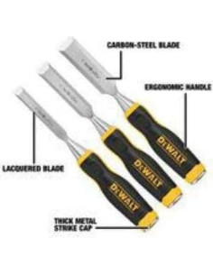 Juego de Cinceles de Madera Dewalt 3 Piezas Pro 2