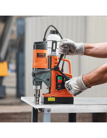 Taladro Magnético VEVOR 1450W 5.08cm 800 RPM con Brocas