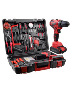 Taladro Inalámbrico Jar-Owl 21V con Kit de 112 Herramientas