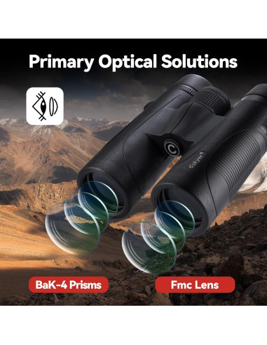 Binoculares Gskyer 12x42 HD Livianos Impermeables