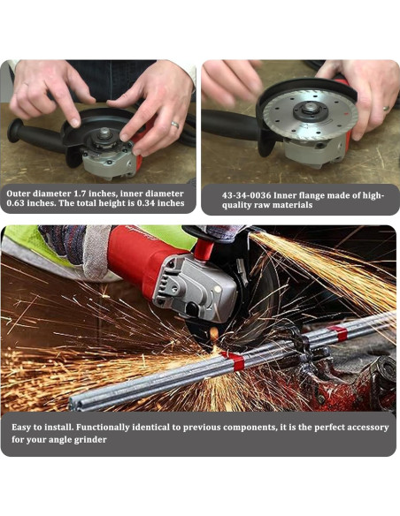 Flange Interno 43-34-0036 YETTAT para Amoladora Angular