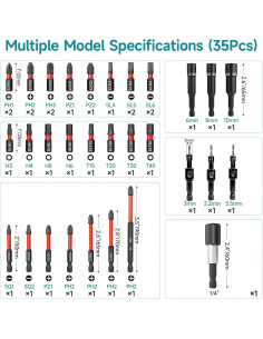 Juego de 35 Piezas de Puntas YOSIGHT con Estuche 2