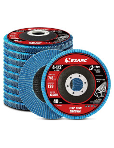 Discos de Aletas EZARC 40 Granos 11.4 cm para Metal y Madera