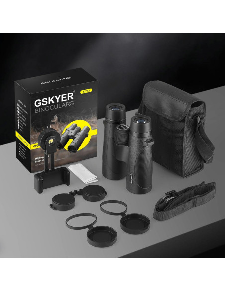Binoculares Gskyer 12x42 HD Livianos Impermeables