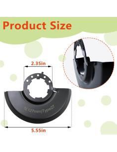 Protector de Disco 5" Rsoise 43-54-1220 para Amoladora Milwaukee 2