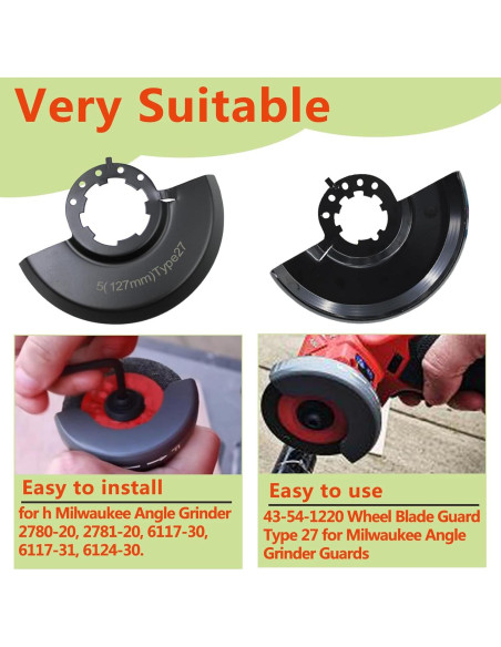 Protector de Disco 5" Rsoise 43-54-1220 para Amoladora Milwaukee