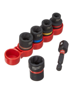 Juego de Extractores Impacto Milwaukee 48-32-8000 Acero 0.18 kg