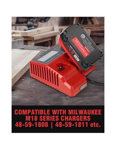 Batería 4Pack 6.5Ah para Milwaukee M18 - Alta Capacidad