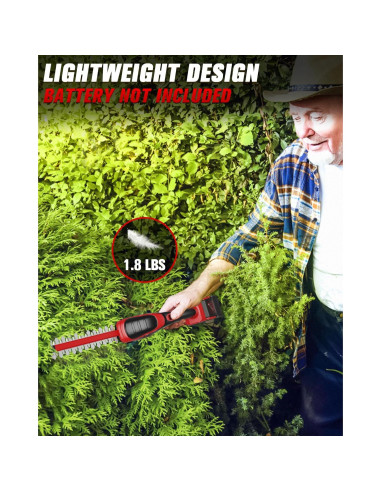 Cortadora de Setos HEINPRO Inalámbrica 18V 2 en 1