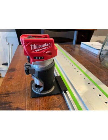 Adaptador de riel guía ToolCurve para router Milwaukee
