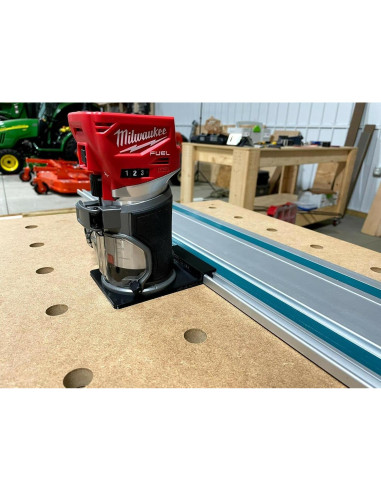 Adaptador de riel guía ToolCurve para router Milwaukee