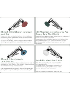 Amoladora de Ángulo Recto EYPINS 0.49 kg 20000 RPM Aire 2