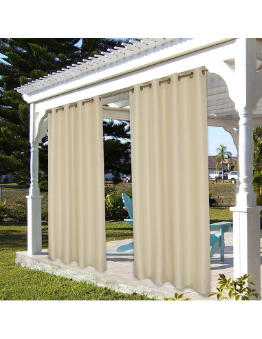 Cortina Impermeable BONZER 54x84 cm Crema para Exterior